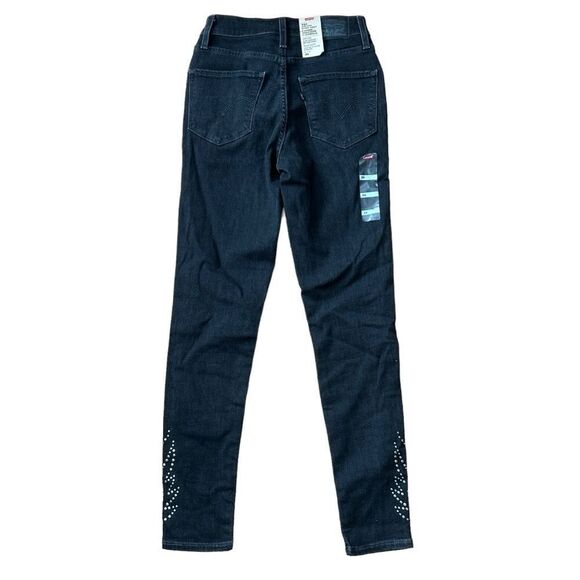 Levis Levi’s 721 High Rise Skinny Jeans Black Size 24 - Picture 5 of 14